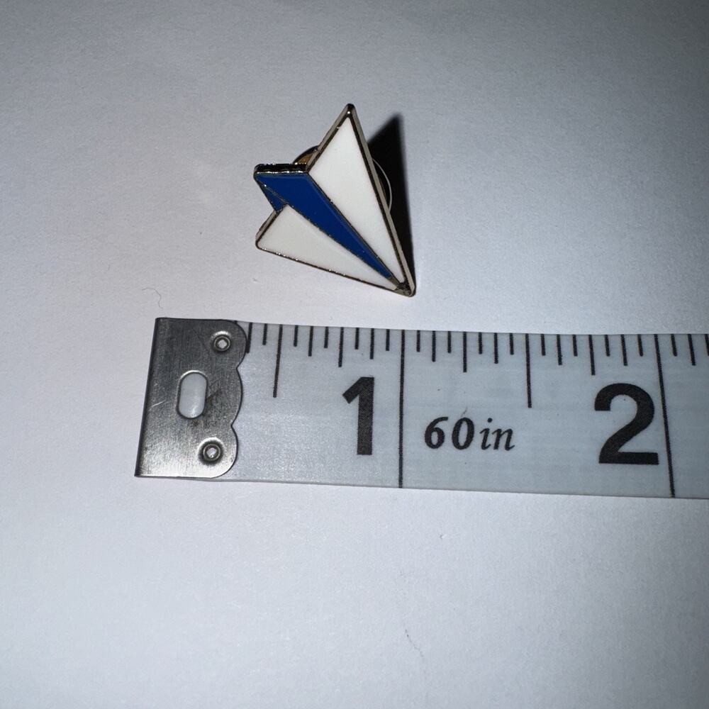 Paper Airplane Pin Brooch